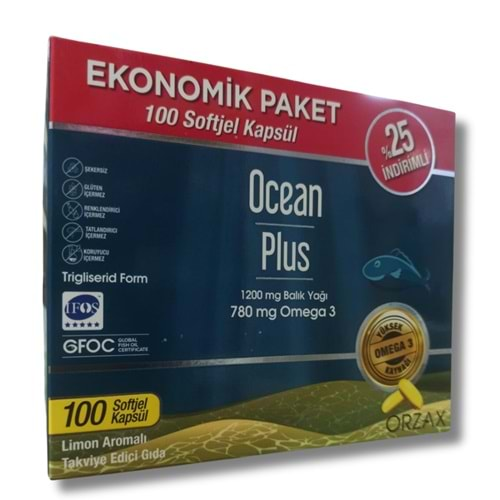 Ocean Plus 1200 mg 100 Softjel - %25 İndirimli