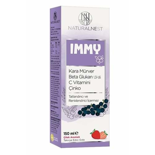 Naturalnest Immy Çilek Aromalı Şurup 150 ml