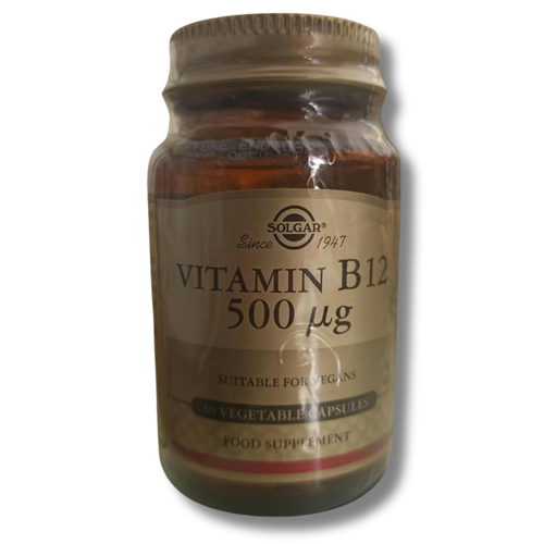 Solgar Vitamin B12 500 mg 50 Kapsül