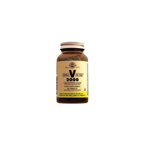 Solgar VM 2000 Multivitamin 60 Tablet