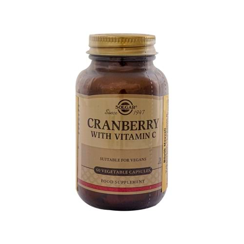 Solgar Cranberry Extract with Vitamin C 60 Kapsül