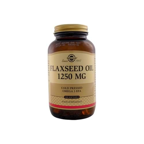 Solgar Flaxseed Oil 1250 mg 100 Kapsül