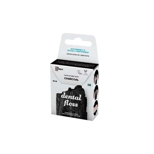 Humble Diş İpi Dental Floss 50 M- Charcoal(Aktif Kömürlü) 50 M