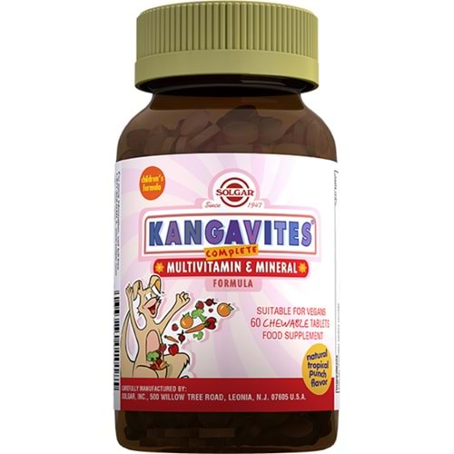 Solgar Kangavites Multivitamin & Mineral 60 Tablet