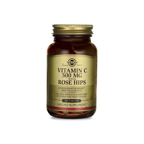 Solgar Vitamin C with Rose Hips 500 mg 100 Tablet