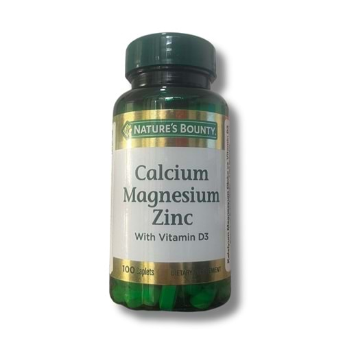 Natures Bounty Calcium Magnesium Zinc 100 Tablet