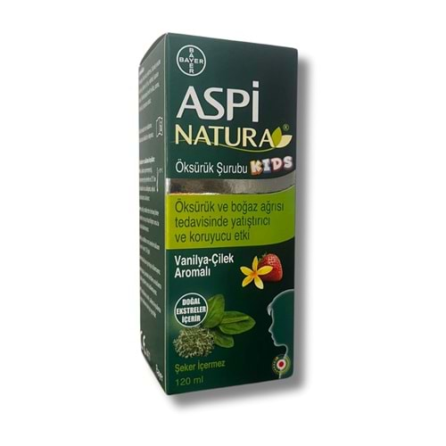 Aspinatura Kids Öksürük Şurubu Vanilya & Çilek 120 ml