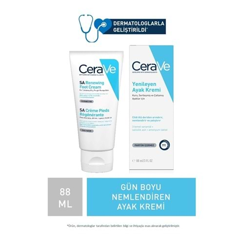 CeraVe SA Regenerierende Fubcreme Kuru Sertleşmiş & Çatlamış Ayaklar İçin 88 ml