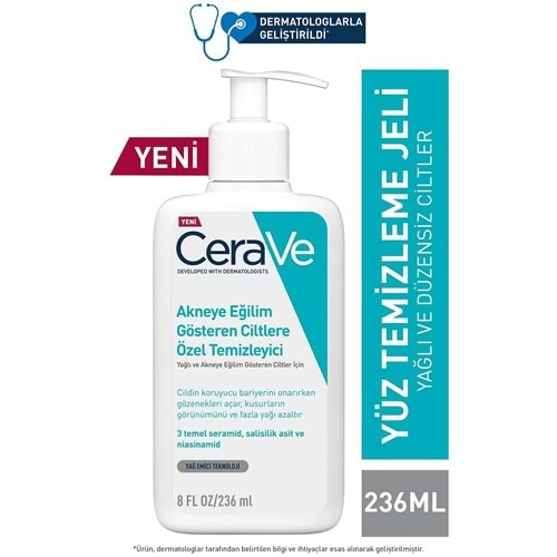 Cerave Akneye Eğilimli Ciltler İçin Özel Temizleyici 236 ml