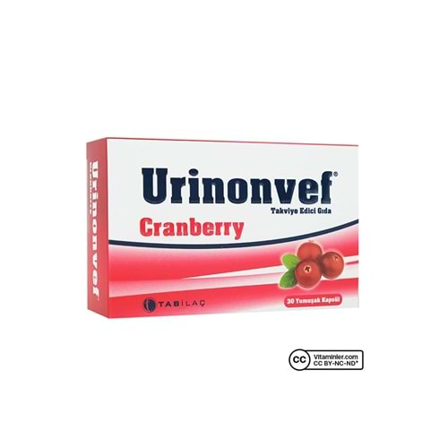 Urinonvef Cranberry 30 Yumuşak Kapsül