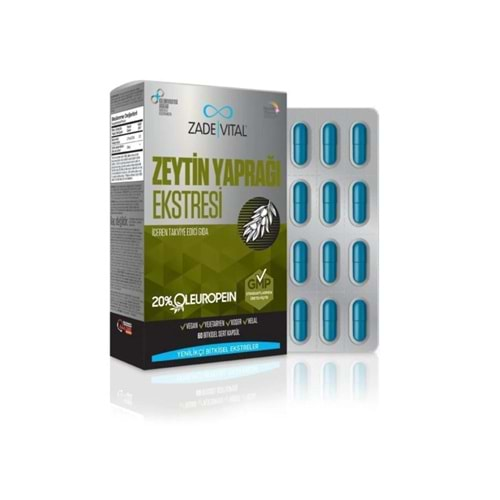 Zade Vital Zeytin Yaprağı Ekstresi 60 Kapsül