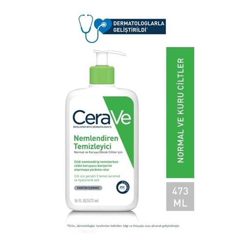 Cerave Hydrating Cleanser Normal ve Kuruya Dönük Ciltler İçin Nemlendiren Temizleyici 473 ml