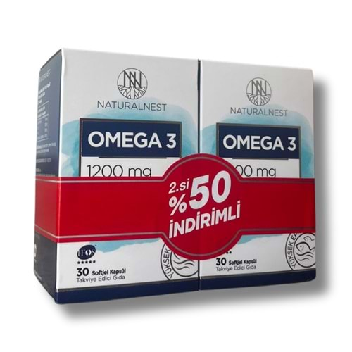 Naturalnest Omega 3 30 Kapsül - İkincisi %50 İndirimli