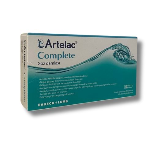 Artelac Complete Göz Damlası 30 Flakon 0,5 ml