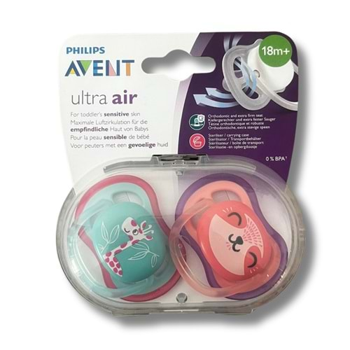 Avent SCF349/12 Ultra Air 18 Ay+ Emzik Kız 2'li