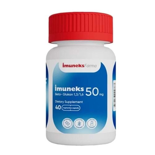 İmuneks Beta Glucan 1,3/1,6 50 mg 40 Kapsül