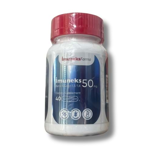 İmuneks Beta Glucan 1,3/1,6 50 mg 40 Kapsül