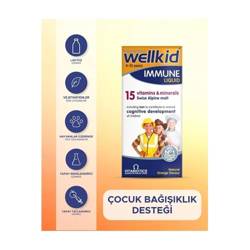 Wellkid Multivitamin Liquid Şurup 150 ml