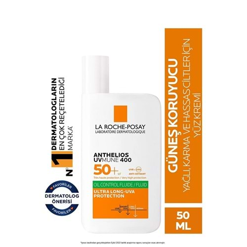 La Roche Posay Anthelios Oil Control Fluid Yüz Güneş Kremi 50 ml