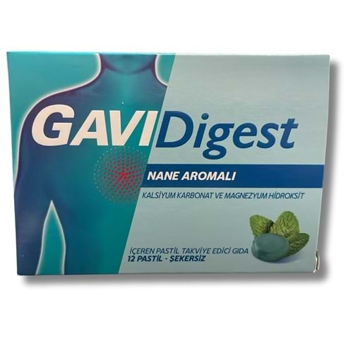 Gavidigest Nane Aromalı Şekersiz 12 Pastil