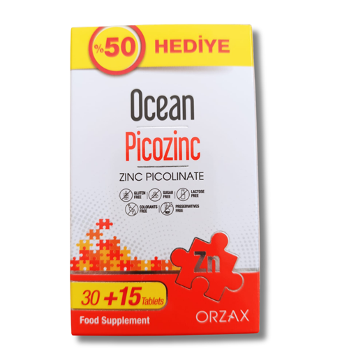 Ocean Picozinc 30 Tablet + 15 Tablet Hediye