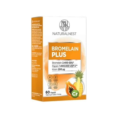 Naturalnest Bromelain Plus 60 Kapsül