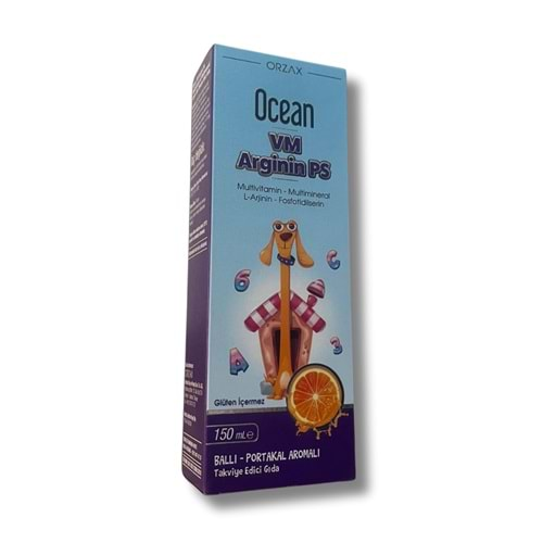 Ocean VM Arginin Ps Ballı Portakal Aromalı Şurup 150 ml