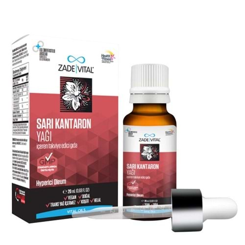 Zade Vital Sarı Kantaron Yağı 20 ml