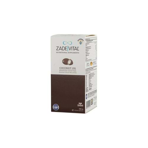 Zade Vital Hindistan Cevizi Yağı 1000 mg 60 Blister Kapsül