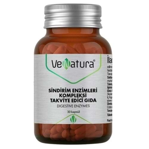 Venatura Sindirim Enzimleri Kompleksi Digestive Enzymes 30 Kapsül