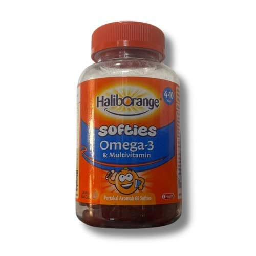 Haliborange Omega 3 Softies Portakal Aromalı Yumuşak Çiğnenebilir Form 60'lı