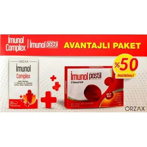 İmunol Complex 30 Kapsül + İmunol Soft 12 Pastil