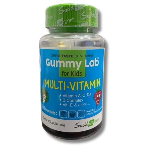 Suda Vitamin Gummy Lab Multivitamin For Kids Orman Meyveli 60 Gummies