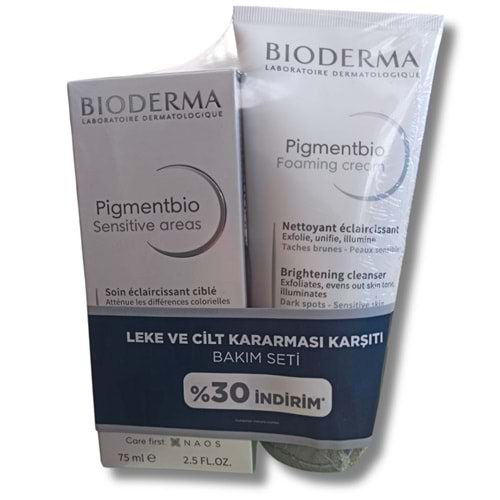 Bioderma Pigmentbio Foaming Cream 200 ml + Pigmentbio Sensitive Areas 75 ml