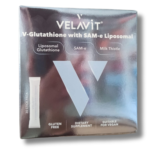 Velavit V Glutathione with SAM-e Liposomal 30 Stick Pack