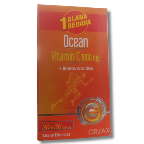 Ocean Vitamin C 1000 mg 30 Tablet - 1 Alana 1 Bedava