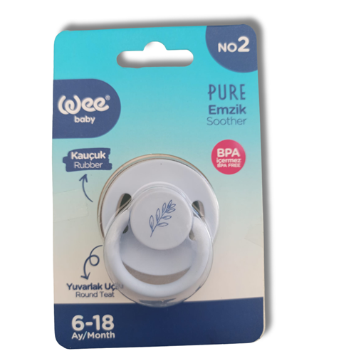 Wee Baby Pure Emzik Kauçuk Uçlu 6-18 Ay 699