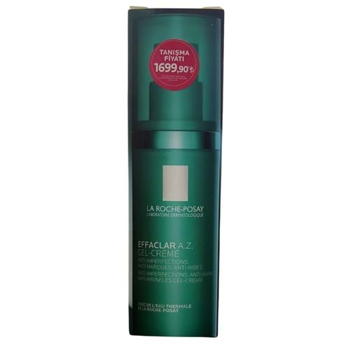 La Roche Posay Effaclar A.Z. %10 Azelaik Asit İçeren Sivilce & Sivilce İzi & Kırışıklık Karşıtı Jel Krem 40 ml
