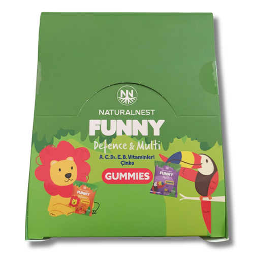 Naturalnest Funny Multi Defence Gummies 8'li - 36 Paket Stant