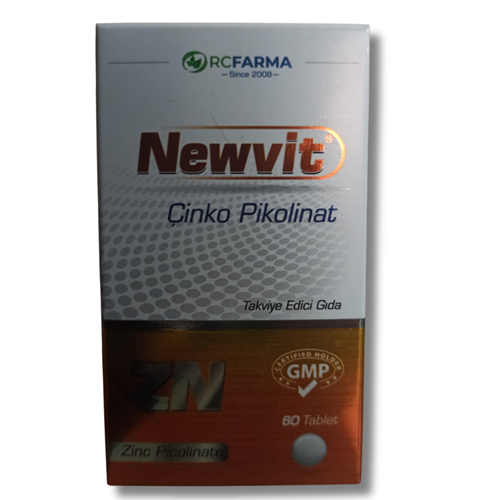 Newvit Çinko Picolinate İçeren Gıda Takviyesi 60 Tablet