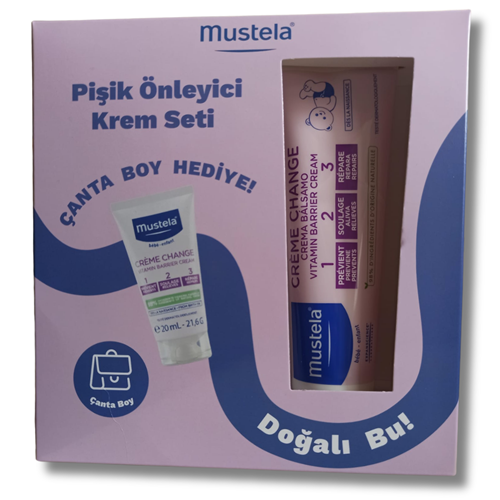 Mustela Set - Vitamin Barrier 1-2-3 Pişik Önleyici Krem 100 gr + 20 gr Hediyeli