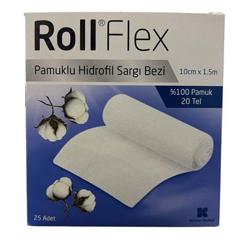 Roll Flex Sargı Bezi 10 cm x 1,5 m - 25 Adet