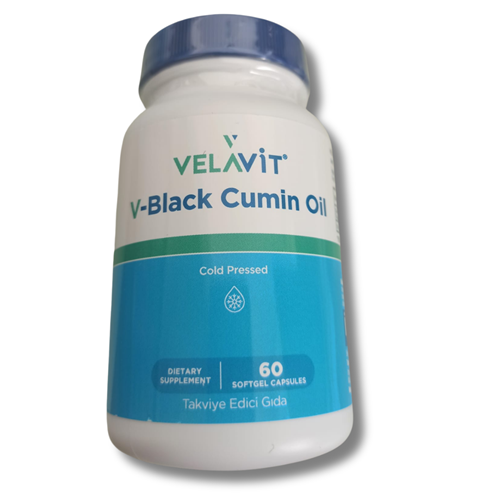 Velavit V Black Cumin Oil 60 Yumuşak Kapsül