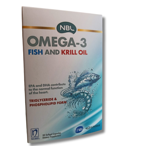 NBL Omega-3 Fish And Krill Oil 50 Kapsül