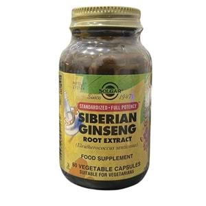 Solgar Siberian Ginseng Root Extract 60 Kapsül