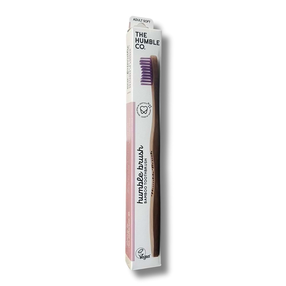 Humble Brush Yetişkin Bambu Diş Fırçası Purple - Soft (Lila)