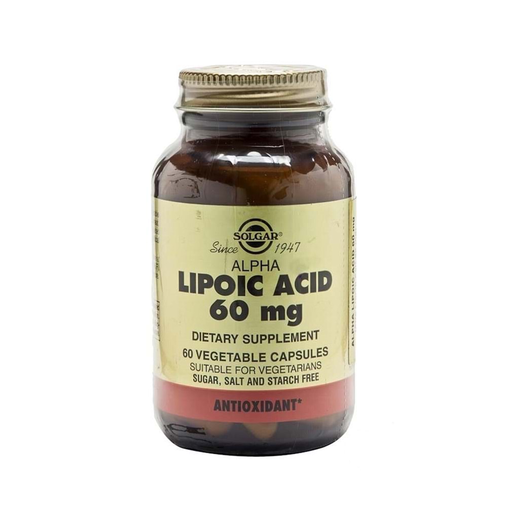 Solgar Alpha Lipo Acid 60 mg 60 Kapsül