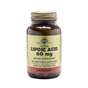 Solgar Alpha Lipo Acid 60 mg 60 Kapsül