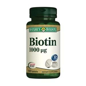 Natures Bounty Biotin 1000 ug 100 Tablet