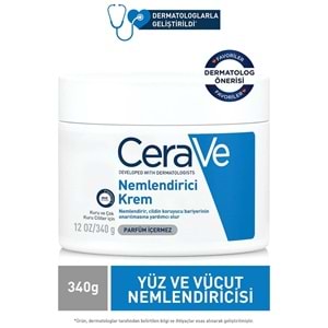 CeraVe Kuru ve Çok Kuru Ciltler için Nemlendirici Krem 340 gr
